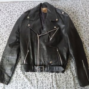 Vintage Espinozas Leather motorcycle jacket 40
